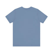 Blue unisex motivational T-shirt with vibrant design, part of the F.I.R.E. Movement collection.