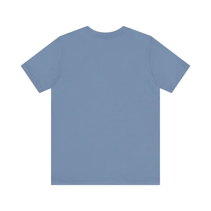 Blue unisex motivational T-shirt with vibrant design, part of the F.I.R.E. Movement collection.