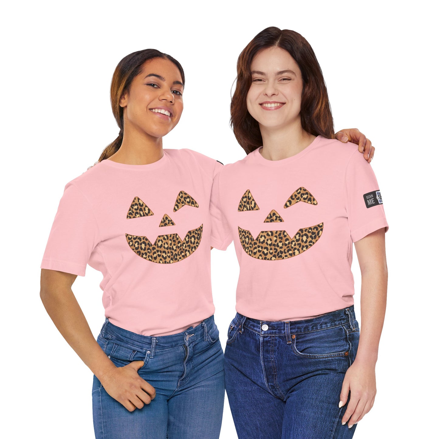 Leopard Print Jac O'Lantern Halloween Tee