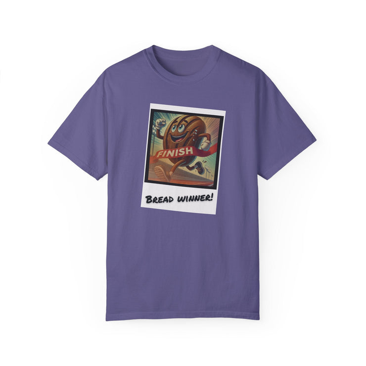Unisex Bread Winner T-Shirt, garment-dyed cotton, vibrant design, comfortable fit, sustainable fashion.