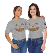 Leopard Print Jac O'Lantern Halloween Tee