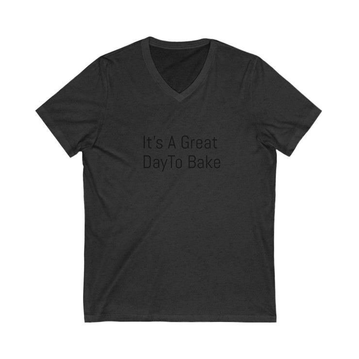 Unisex V-neck tee with "It&