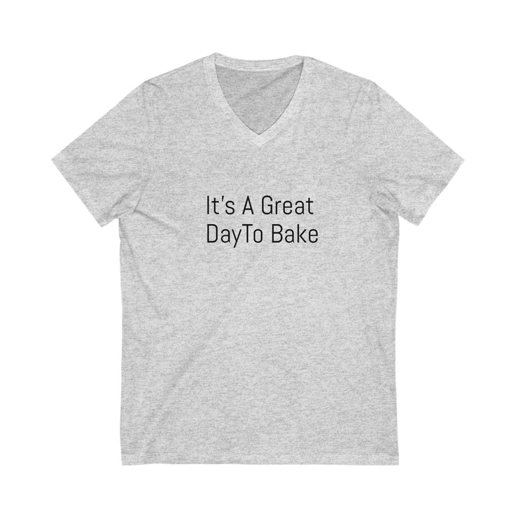 Unisex Baking Enthusiast V-Neck Tee with "It&