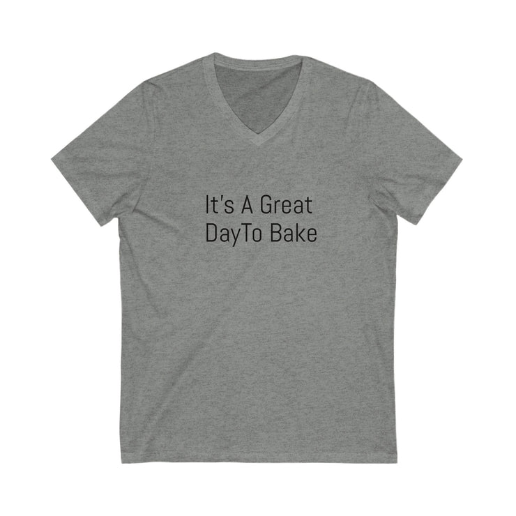 Unisex Baking Enthusiast V-Neck Tee with "It&