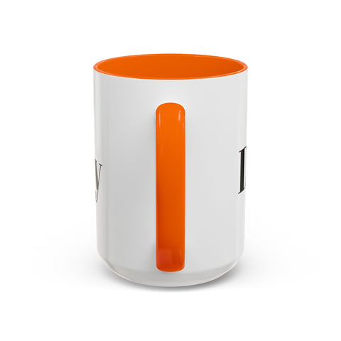 Motivational Accent Coffee Mug with "Do It Today" text and orange handle.