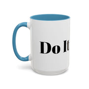 Motivational Accent Coffee Mug with "Do It Today" design, vibrant color, perfect for home or office use.