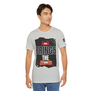 Funny Dad Joke Short Sleeve Tee, Papa Brings the Bacon