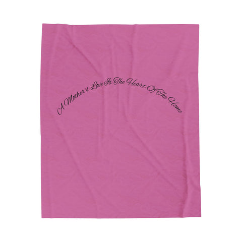 Cozy Velveteen Plush Blanket - A Mother&