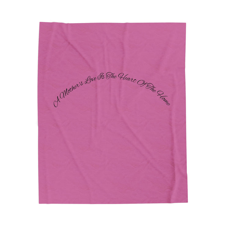 Cozy Velveteen Plush Blanket - A Mother&