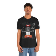 Funny Dad Joke Short Sleeve Tee, Papa Brings the Bacon