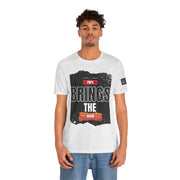 Funny Dad Joke Short Sleeve Tee, Papa Brings the Bacon