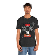 Funny Dad Joke Short Sleeve Tee, Papa Brings the Bacon