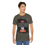 Funny Dad Joke Short Sleeve Tee, Papa Brings the Bacon