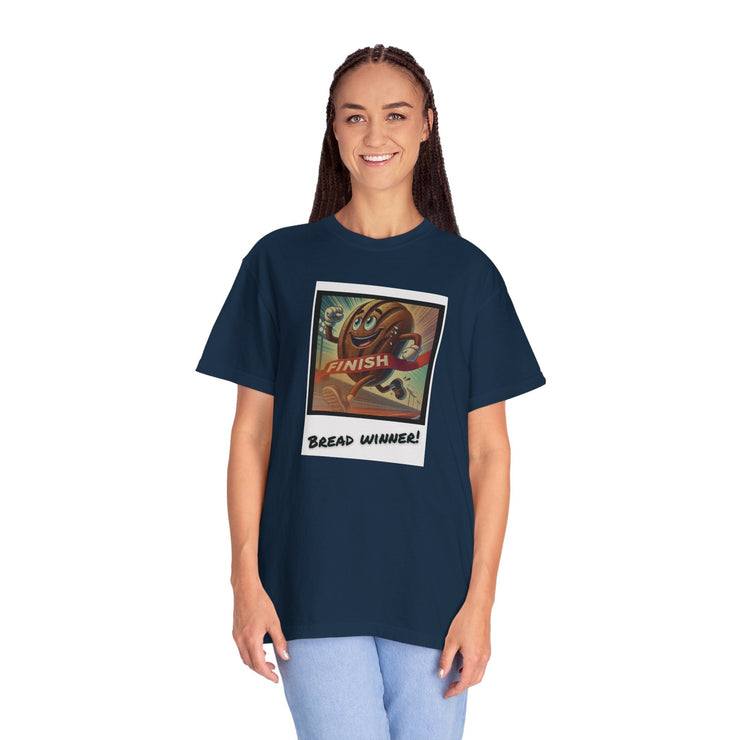 Unisex Bread Winner T-Shirt with vibrant graphic and relaxed fit.