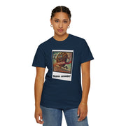 Unisex garment-dyed Bread Winner T-Shirt in vibrant blue, featuring a unique design, perfect for casual style and comfort.