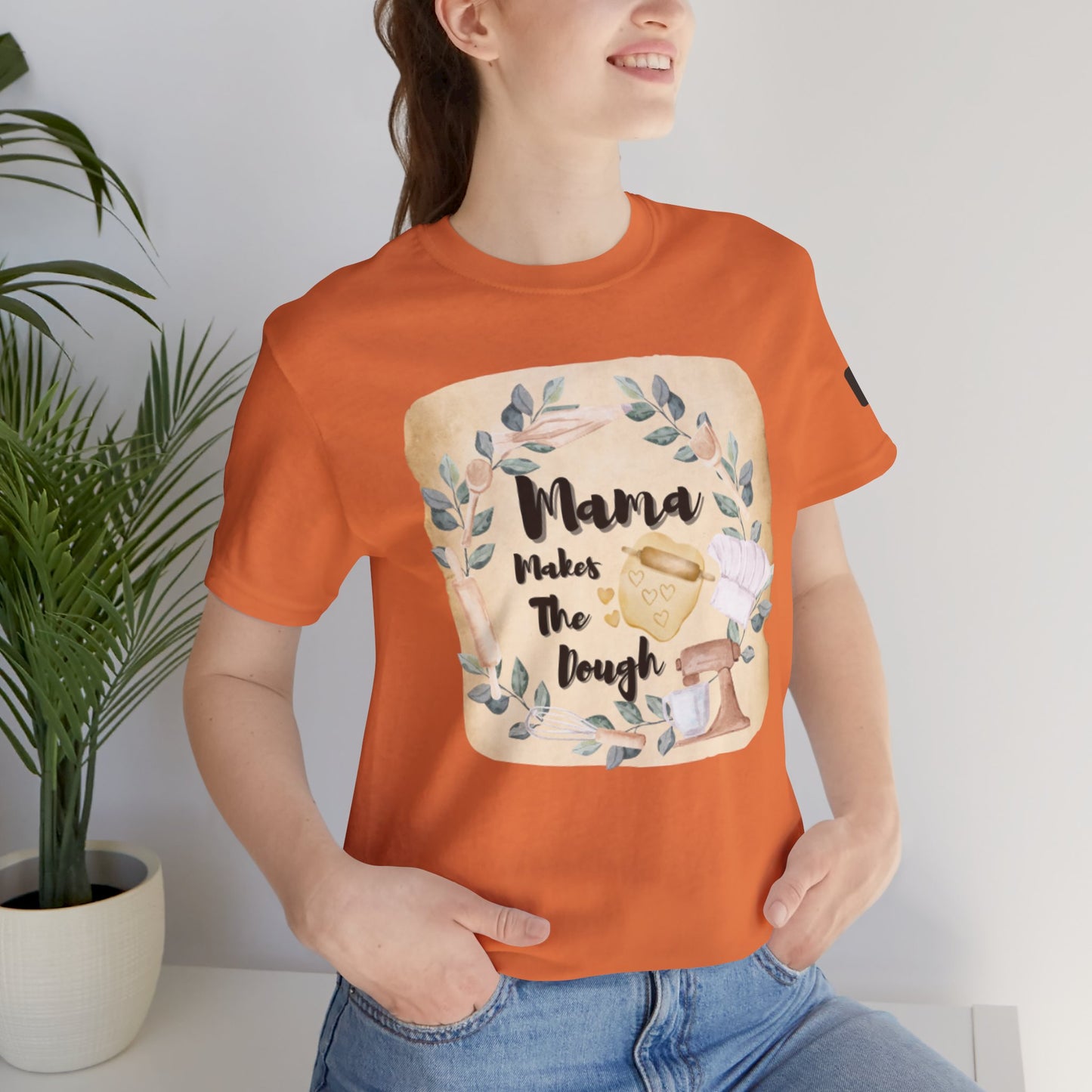 Momma Makes The Dough Short Sleeve Funny Cooking Shirt