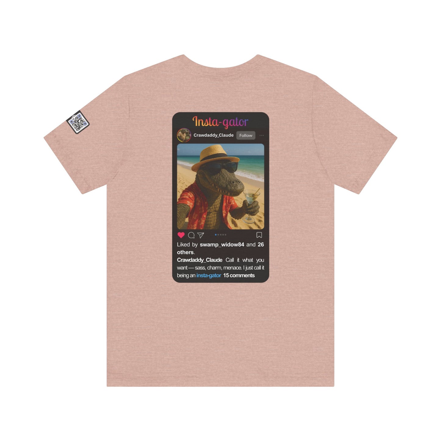 Insta-gator Fun Unisex T-Shirt Style 1