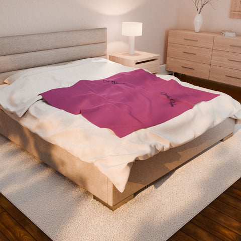 Cozy Velveteen Plush Blanket - A Mother&