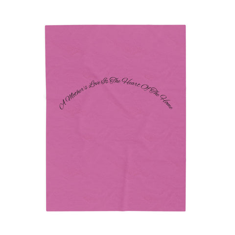 Cozy Velveteen Plush Blanket - A Mother&