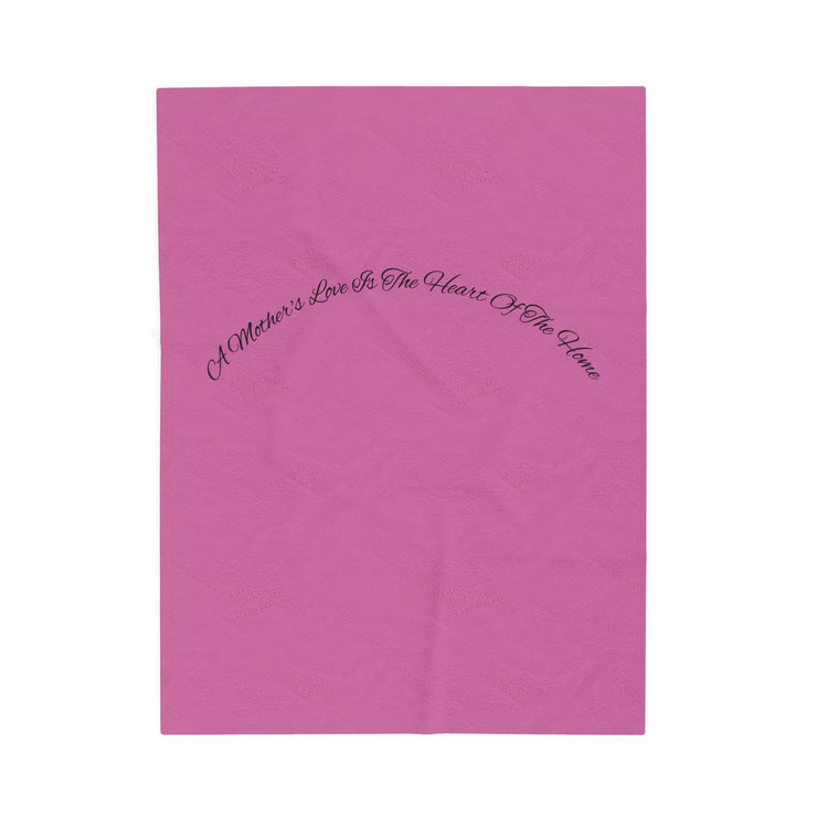 Cozy Velveteen Plush Blanket - A Mother&