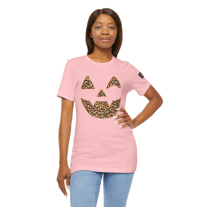 Leopard Print Jac O'Lantern Halloween Tee