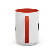 Motivational accent coffee mug with red handle and interior, featuring "Do It Today" design.