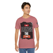 Funny Dad Joke Short Sleeve Tee, Papa Brings the Bacon