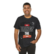 Funny Dad Joke Short Sleeve Tee, Papa Brings the Bacon