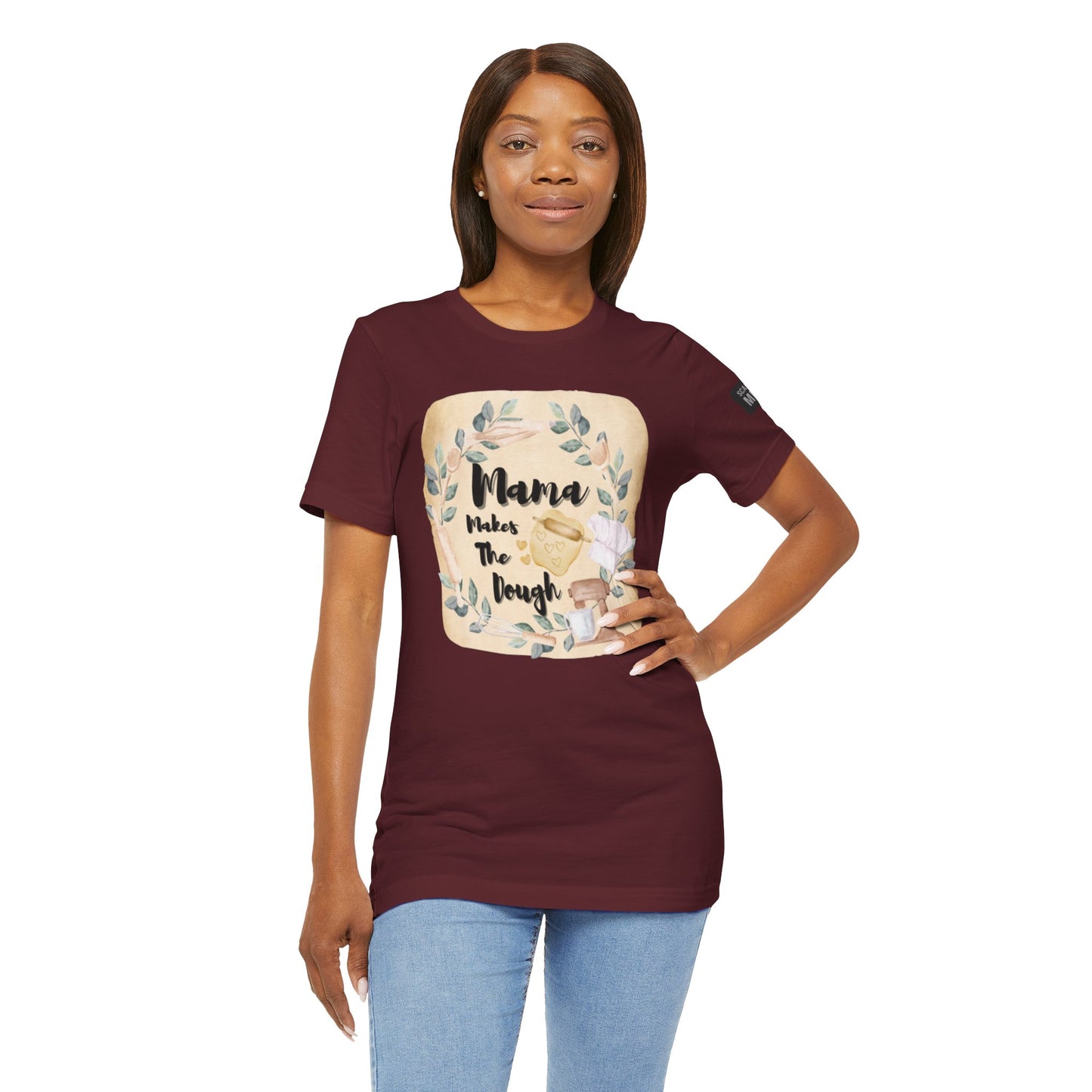 Momma Makes The Dough Short Sleeve Funny Cooking Shirt