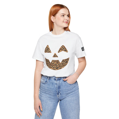 Leopard Print Jac O'Lantern Halloween Tee