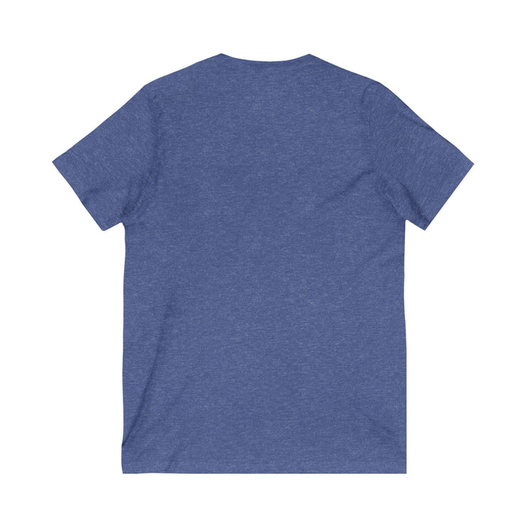 Baking Enthusiast V-Neck Tee in blue, showcasing "It&