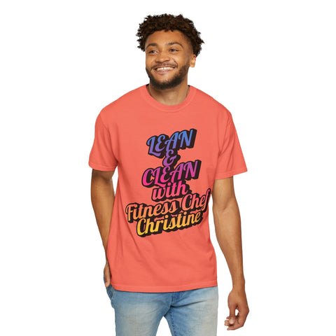 Unisex garment-dyed T-shirt featuring &
