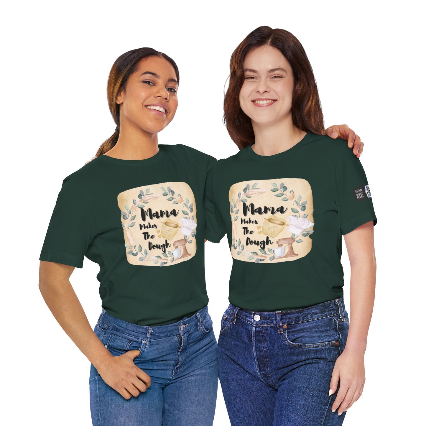 Momma Makes The Dough Short Sleeve Funny Cooking Shirt
