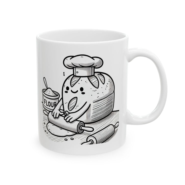 Funny ceramic mug with baker&