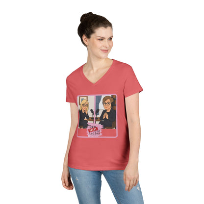 Sassy Ladies' V-Neck T-Shirt, Funny Tee, Gifts for Friends, Birthday Shirt, Retro Vibe, Mother's Day Gift
