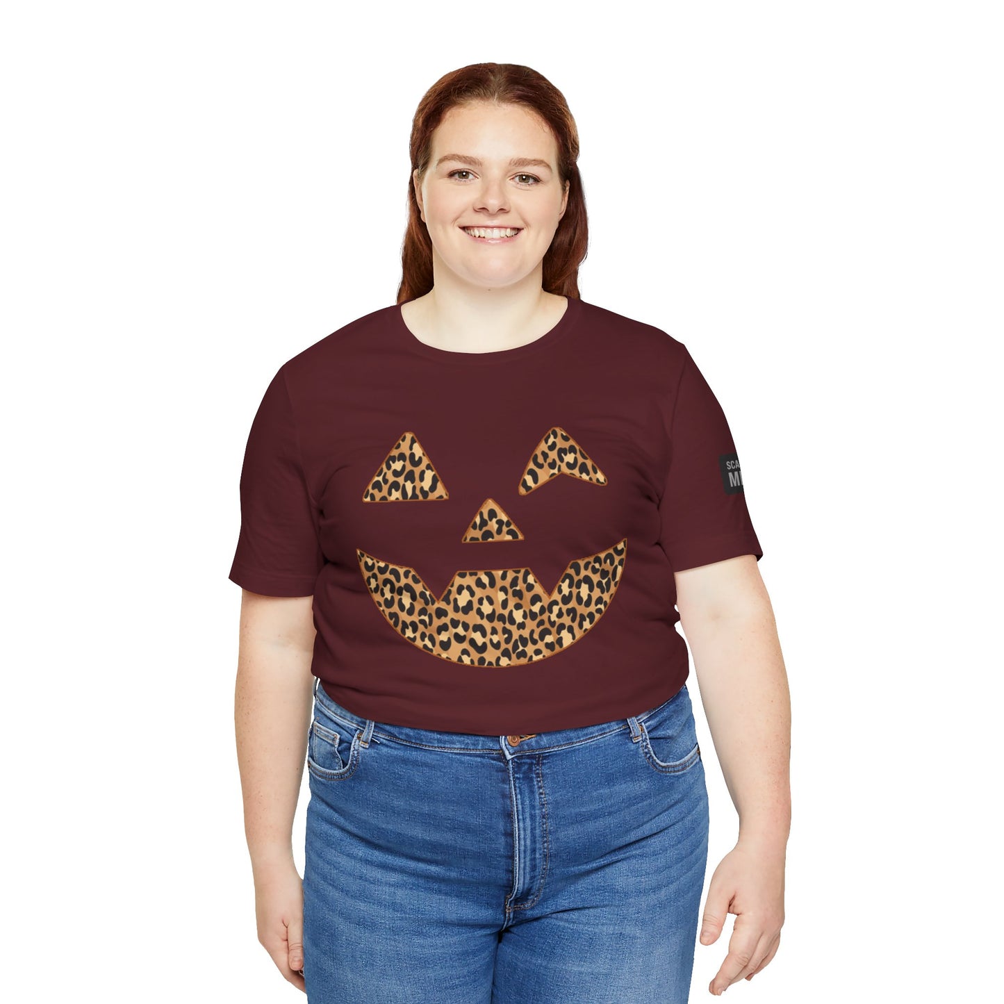 Leopard Print Jac O'Lantern Halloween Tee