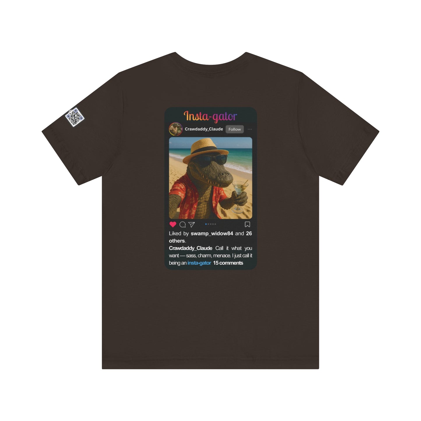 Insta-gator Fun Unisex T-Shirt Style 1