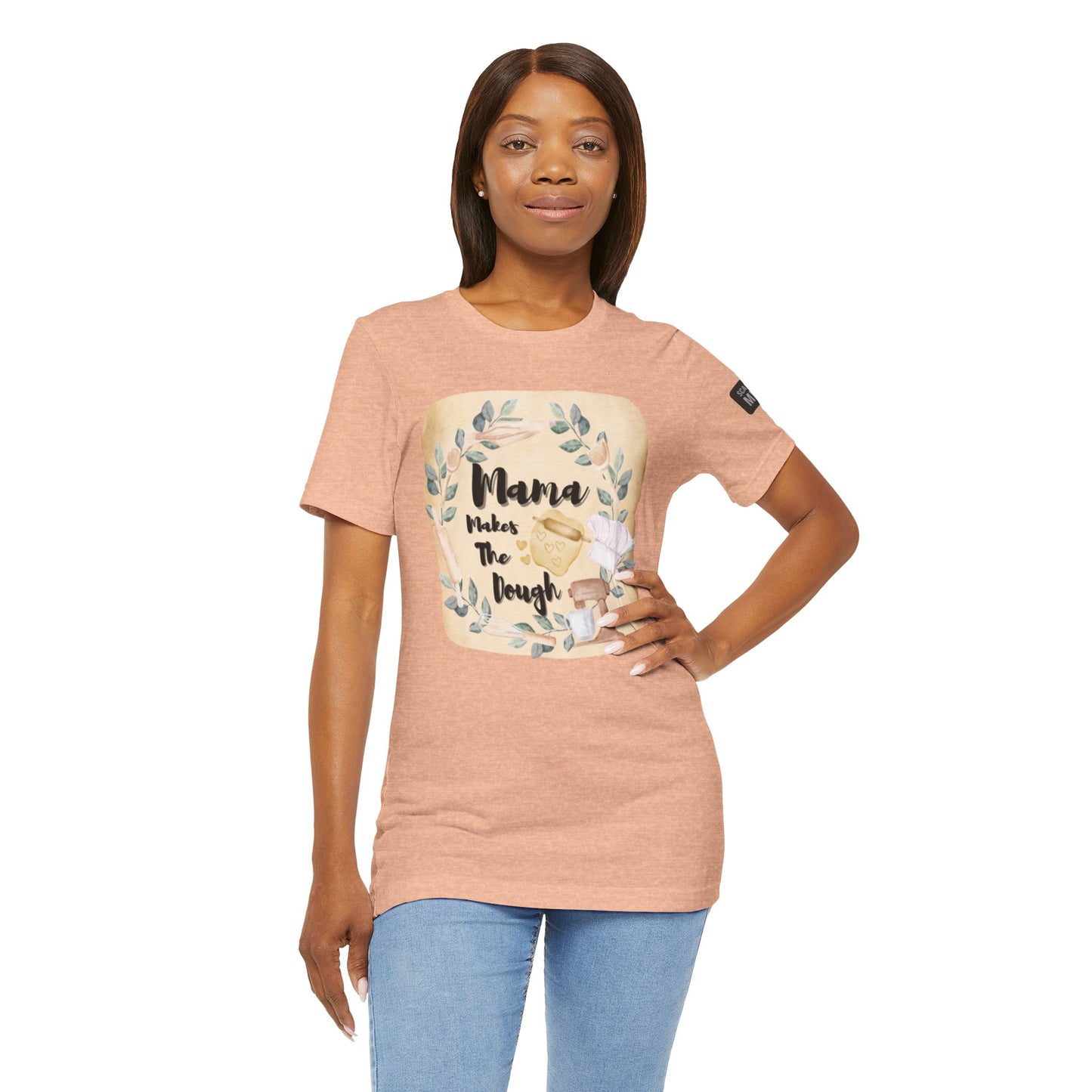 Momma Makes The Dough Short Sleeve Funny Cooking Shirt