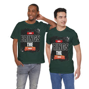 Funny Dad Joke Short Sleeve Tee, Papa Brings the Bacon