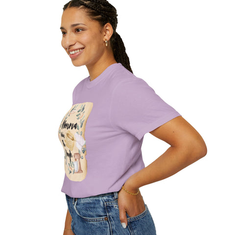 Unisex garment-dyed t-shirt with "Mom&