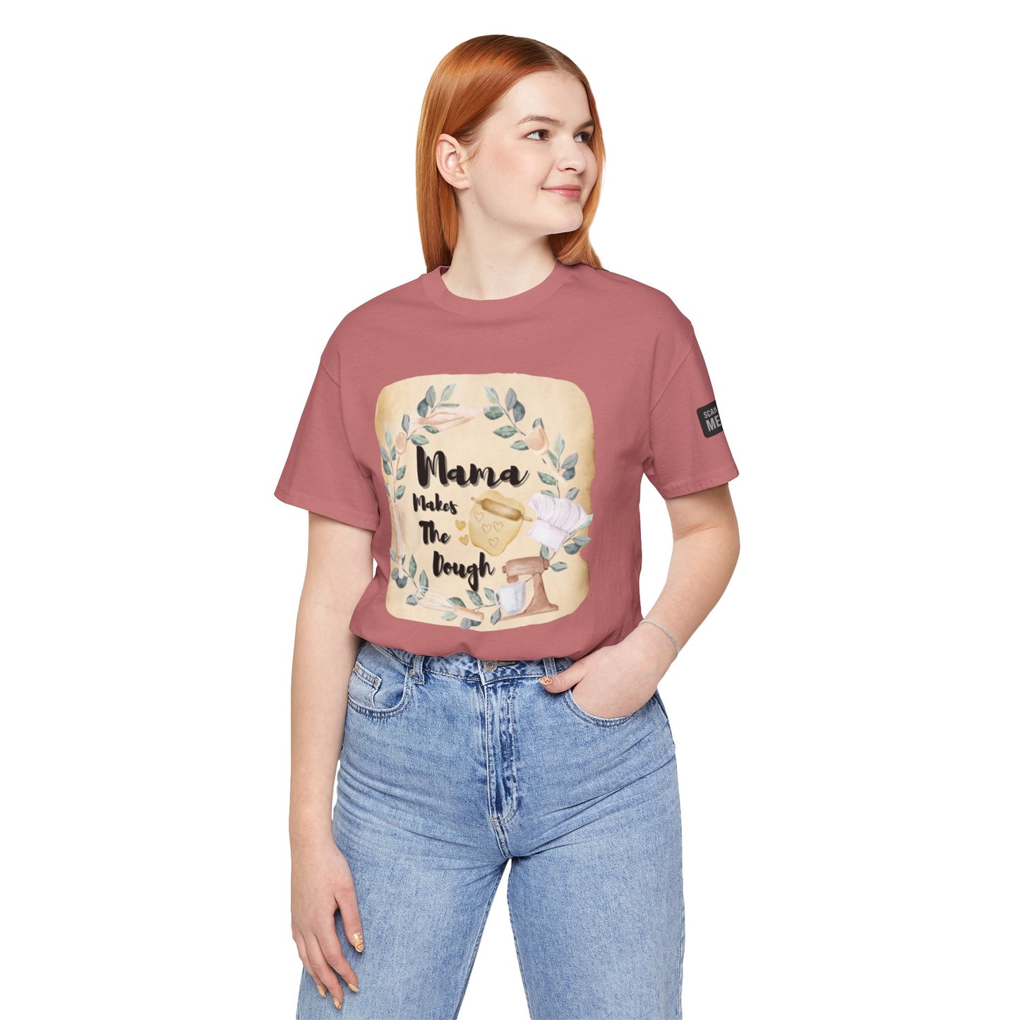 Momma Makes The Dough Short Sleeve Funny Cooking Shirt