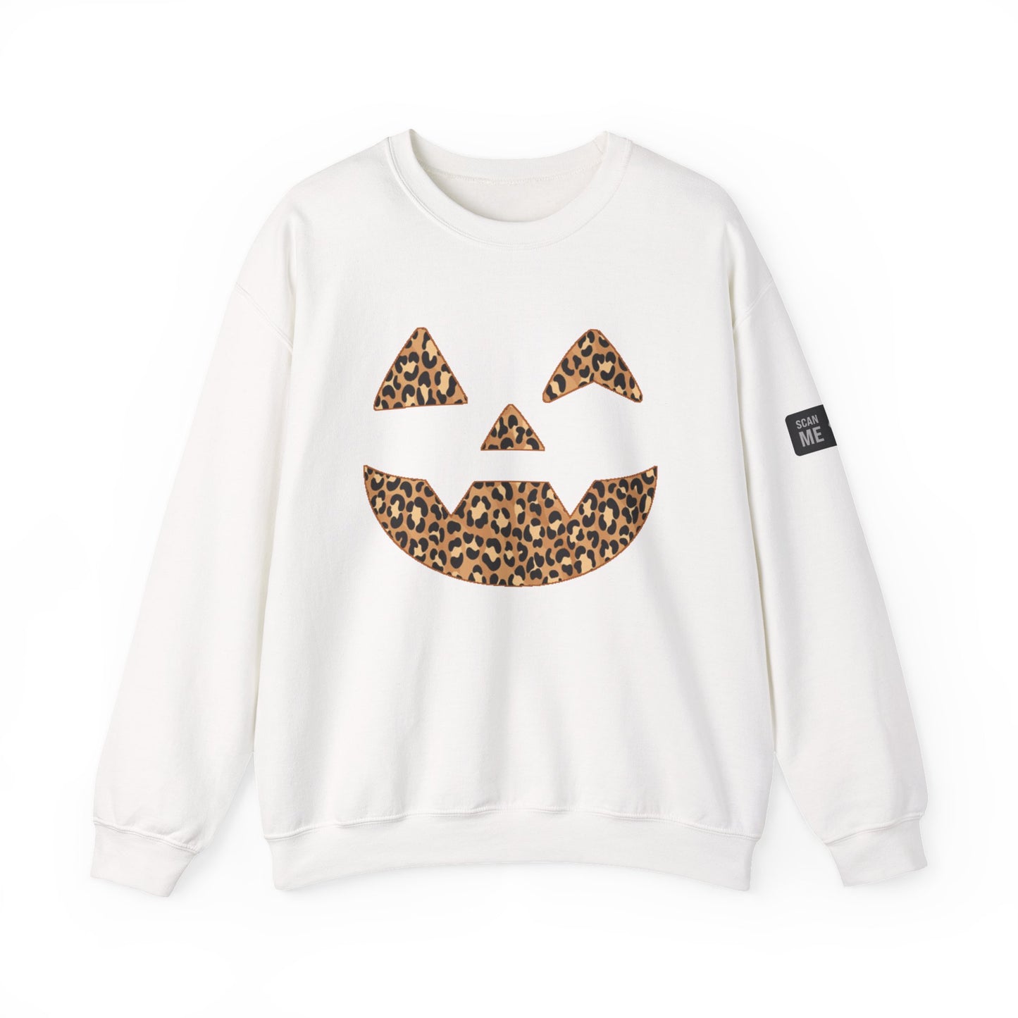 Leopard Print Jack-O'-Lantern Sweatshirt