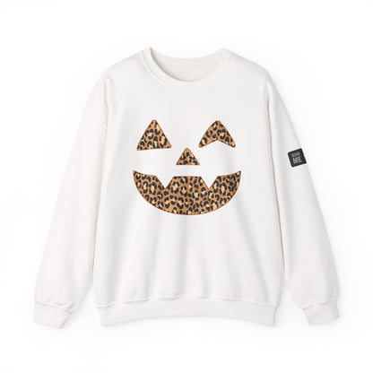 Leopard Print Jack-O'-Lantern Sweatshirt