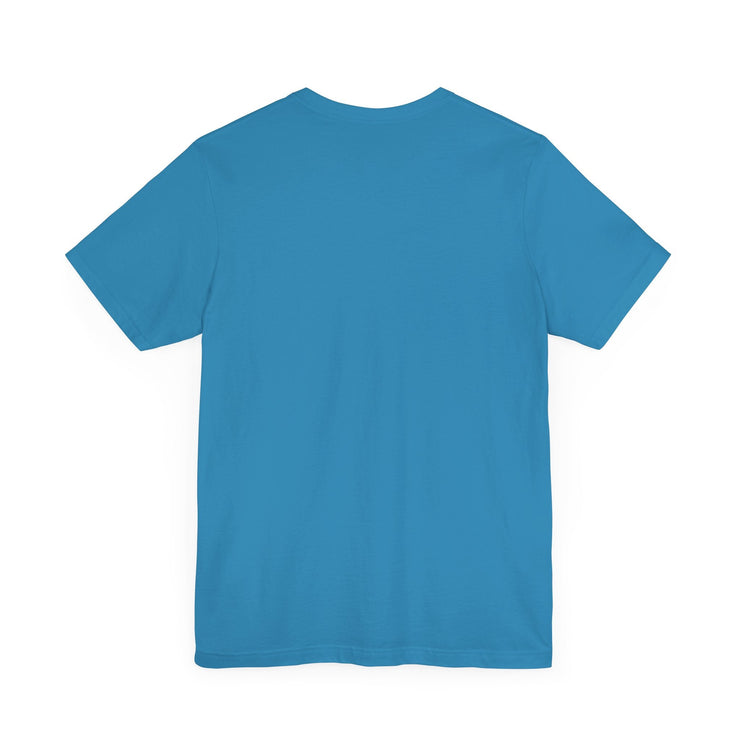 Blue unisex "I Am On F.I.R.E." motivational t-shirt, lightweight and breathable for casual wear.