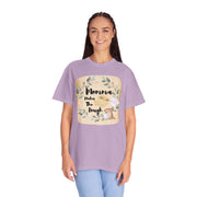 Mom's Kitchen unisex garment-dyed T-shirt with baking-themed design, perfect gift for food lovers.