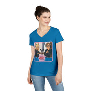 Sassy Ladies' V-Neck T-Shirt, Funny Tee, Gifts for Friends, Birthday Shirt, Retro Vibe, Mother's Day Gift