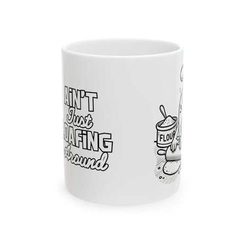 Funny ceramic mug with "Ain&