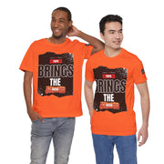 Funny Dad Joke Short Sleeve Tee, Papa Brings the Bacon