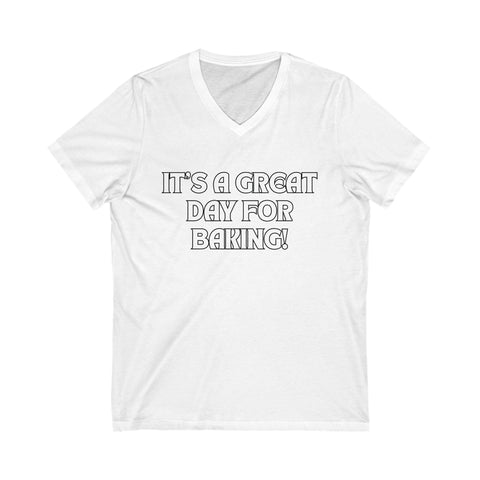 Baking Enthusiast V-Neck Tee with "It&