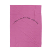 Cozy Velveteen Plush Blanket - A Mother's Love Theme
